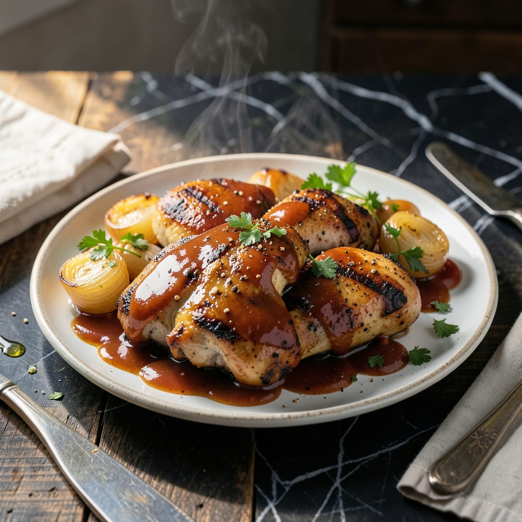 Cornell BBQ Chicken Sauce Recipe: Vinegar Based Tang With Bold Smokiness example with annotations