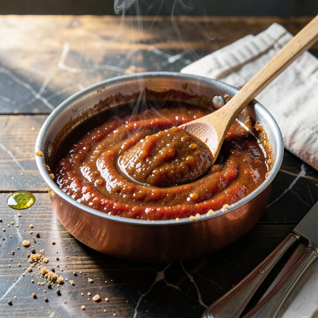 Cornell BBQ Sauce Recipe: Vinegar Forward Tang with Bold Sweetness illustration with key details