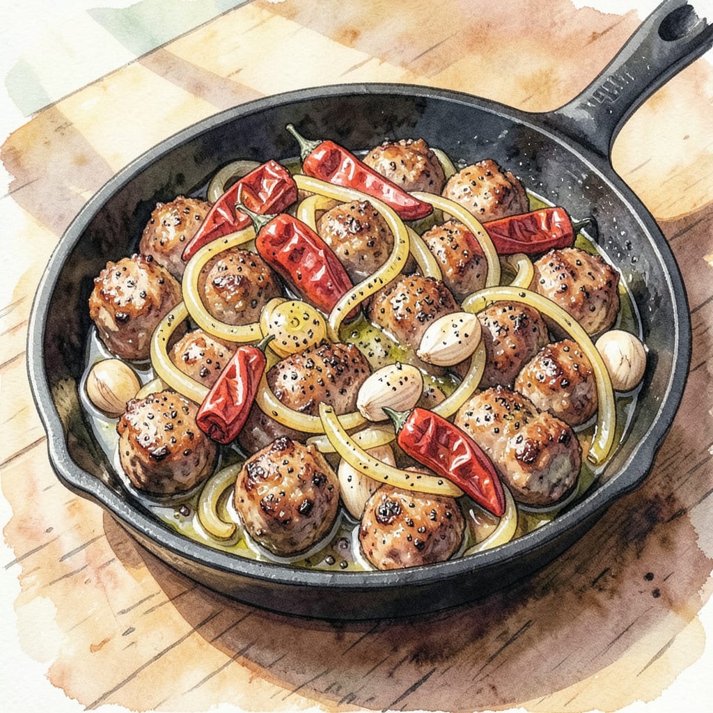 Country Sausage Guisado Recipe: Hearty Tex Mex Comfort in One Pot illustration with key details