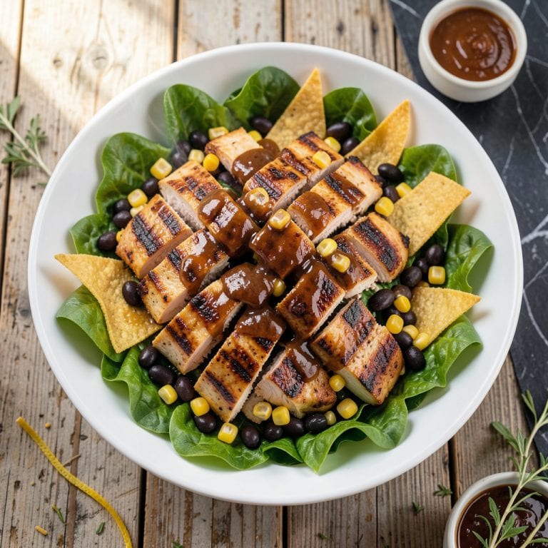 CPK BBQ Chicken Salad Recipe: California Pizza Kitchen Copycat With Crunch example with annotations