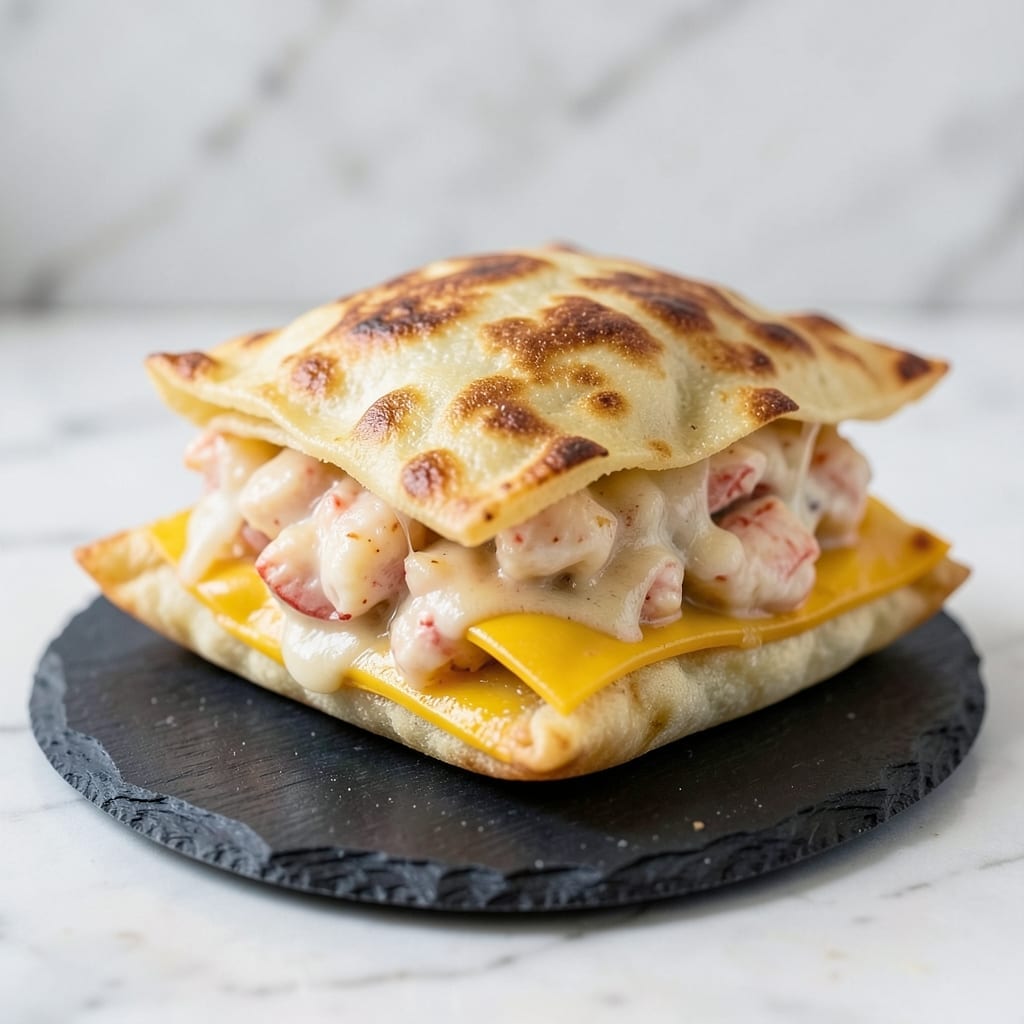 Crab Rangoon Grilled Cheese Recipe: Crispy Wonton Wrapped Delight