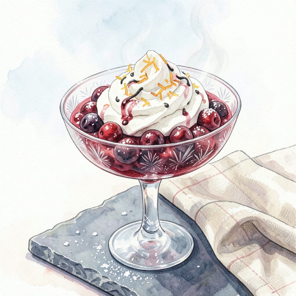 Cranberries in the Snow Recipe: Whipped Cream Covered Holiday Magic detailed visual guide