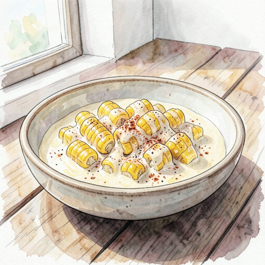 Cream Corn Like No Other Recipe: Rich & Creamy Delight example with annotations