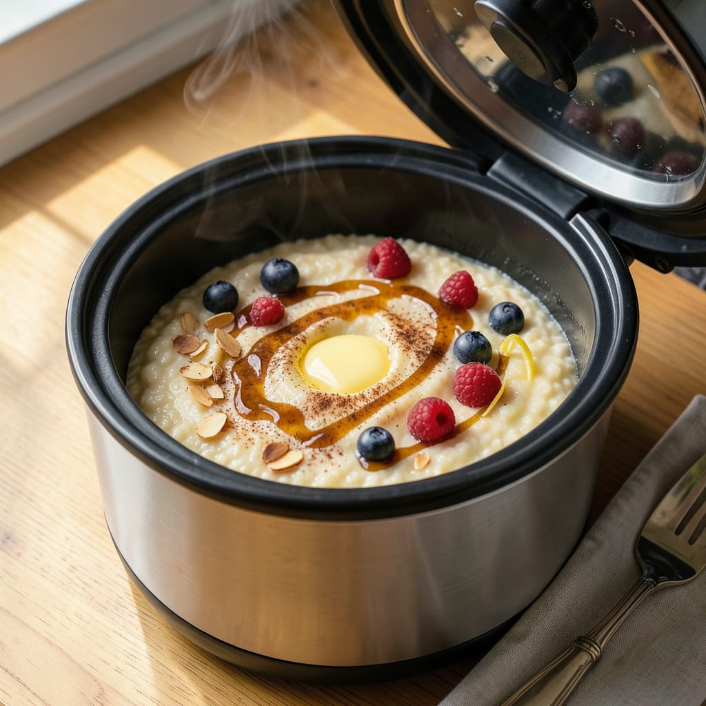 Cream of Wheat in Rice Cooker: Hands Off Breakfast in 15 Minutes example with annotations