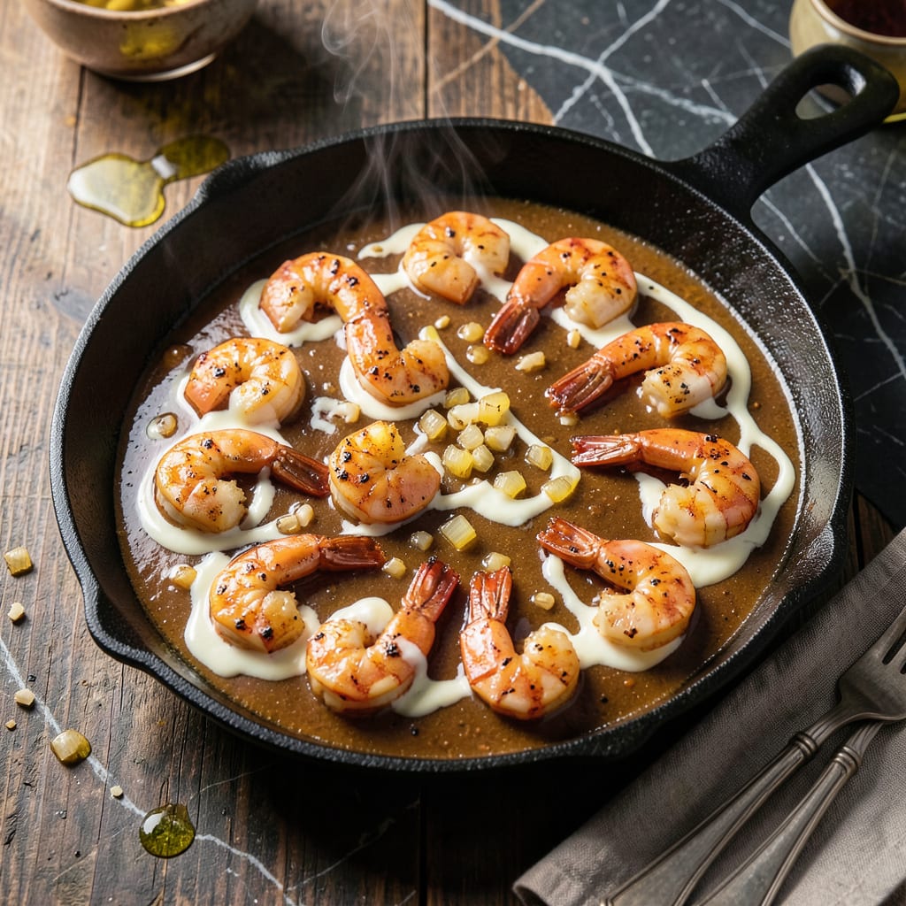 Complete Creamy BBQ Shrimp Recipe: Rich and Decadent Low Country Classic overview image