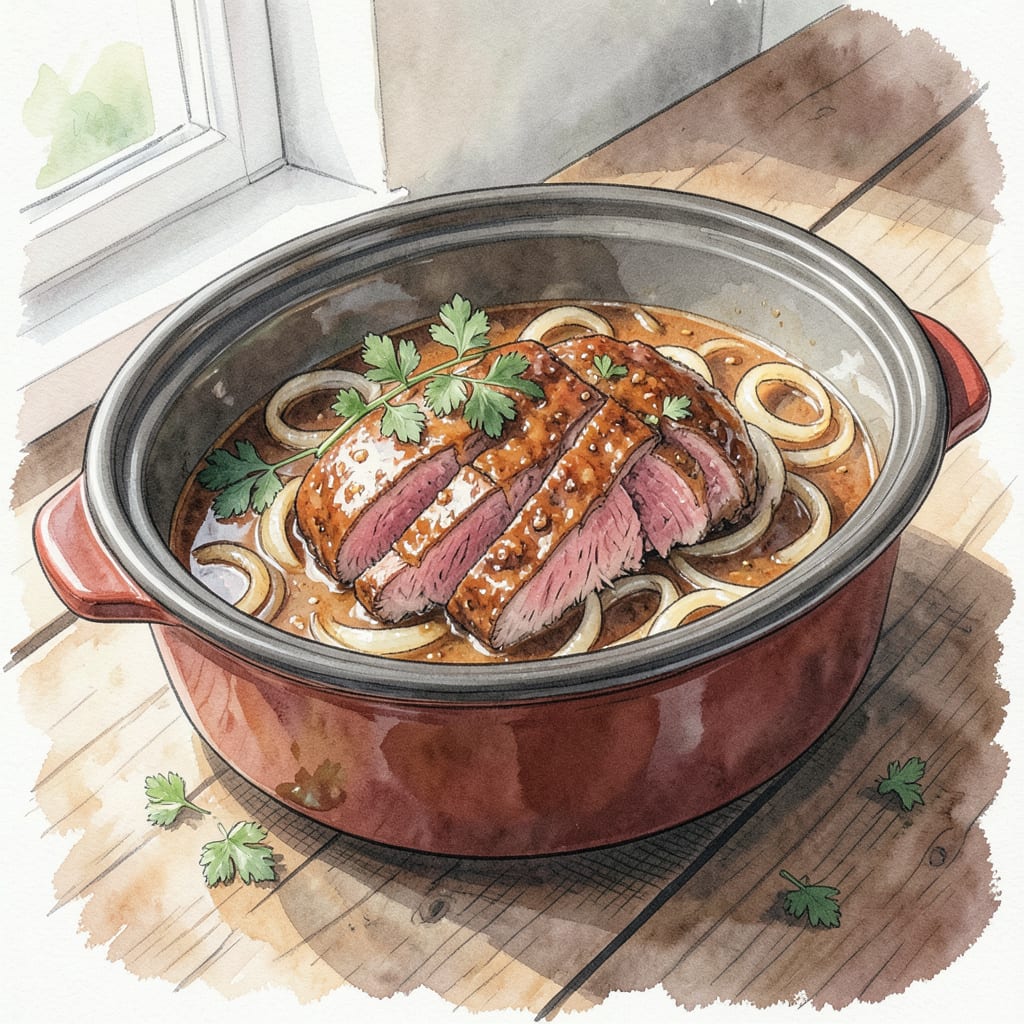 Crock Pot Corned Beef Brisket Recipe: Tender Perfection Every Time example with annotations