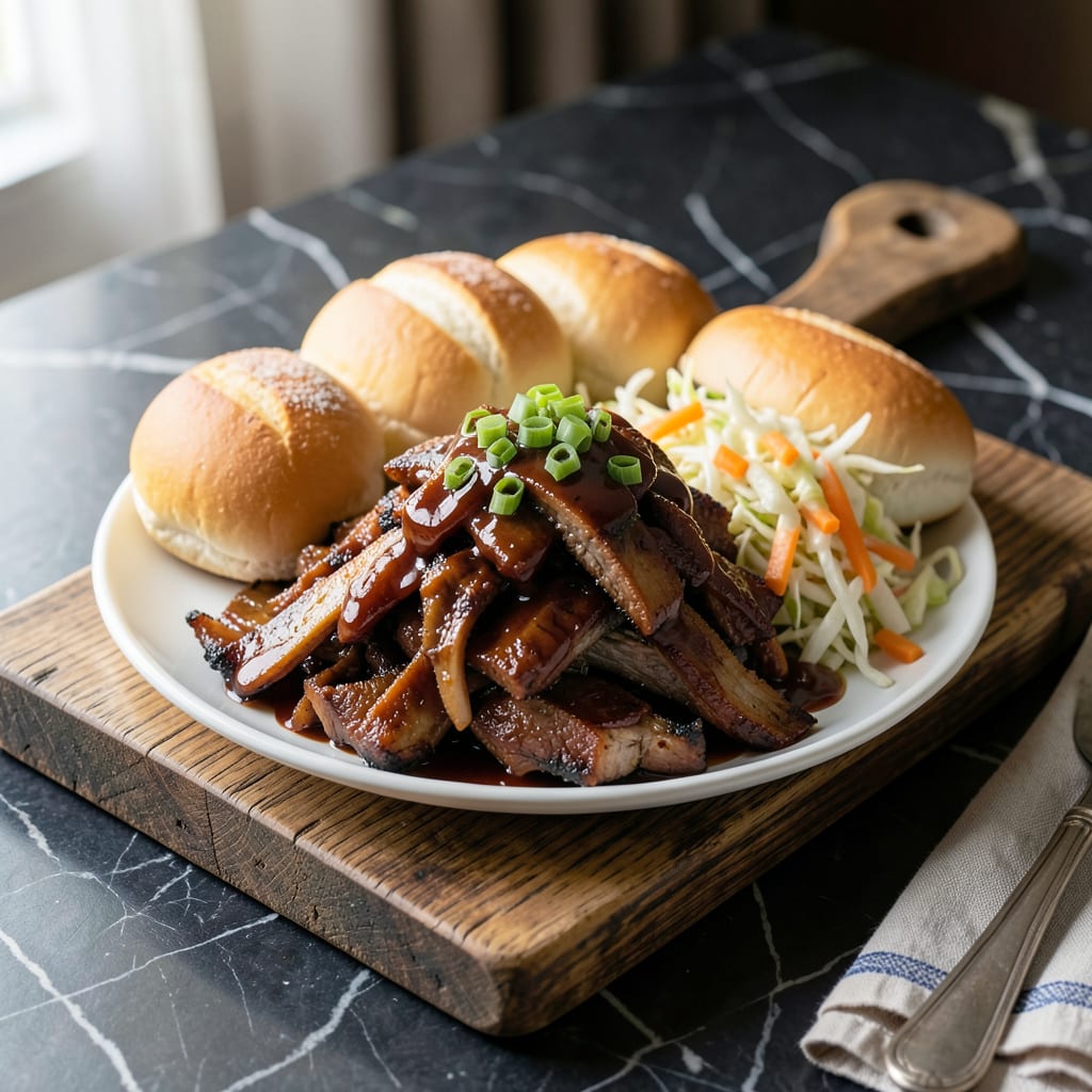 Complete crock pot pork bbq recipe overview image