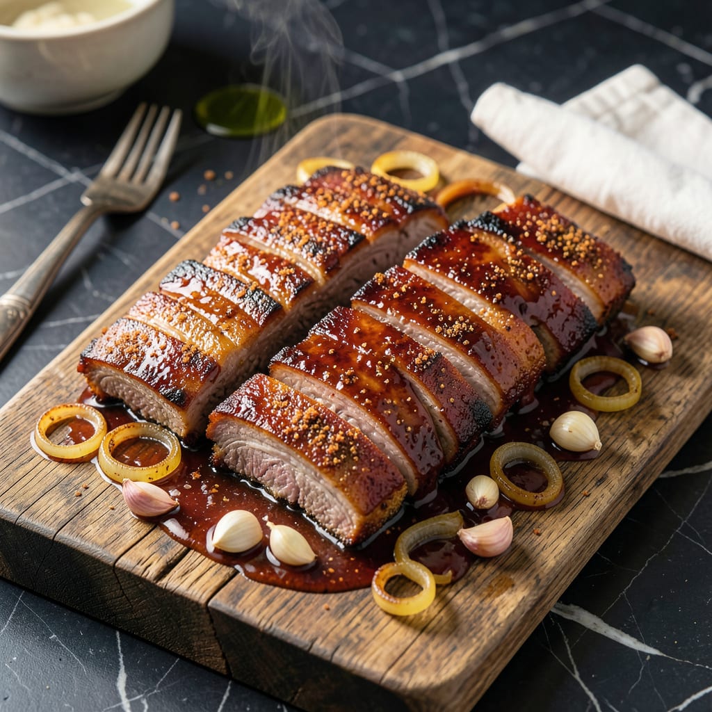 Complete Crock Pot Ribs Recipe With BBQ Sauce: Fall Off The Bone Tender in Hours overview image