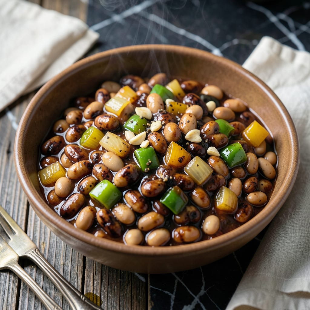 Comprehensive crockpot bbq beans recipe visual reference