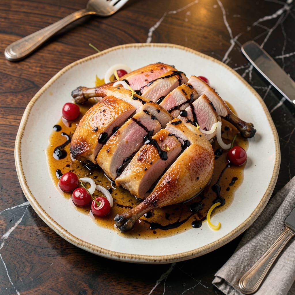 Complete Cut Duck Recipe: Crispy Skinned Elegance With Perfect Slices overview image