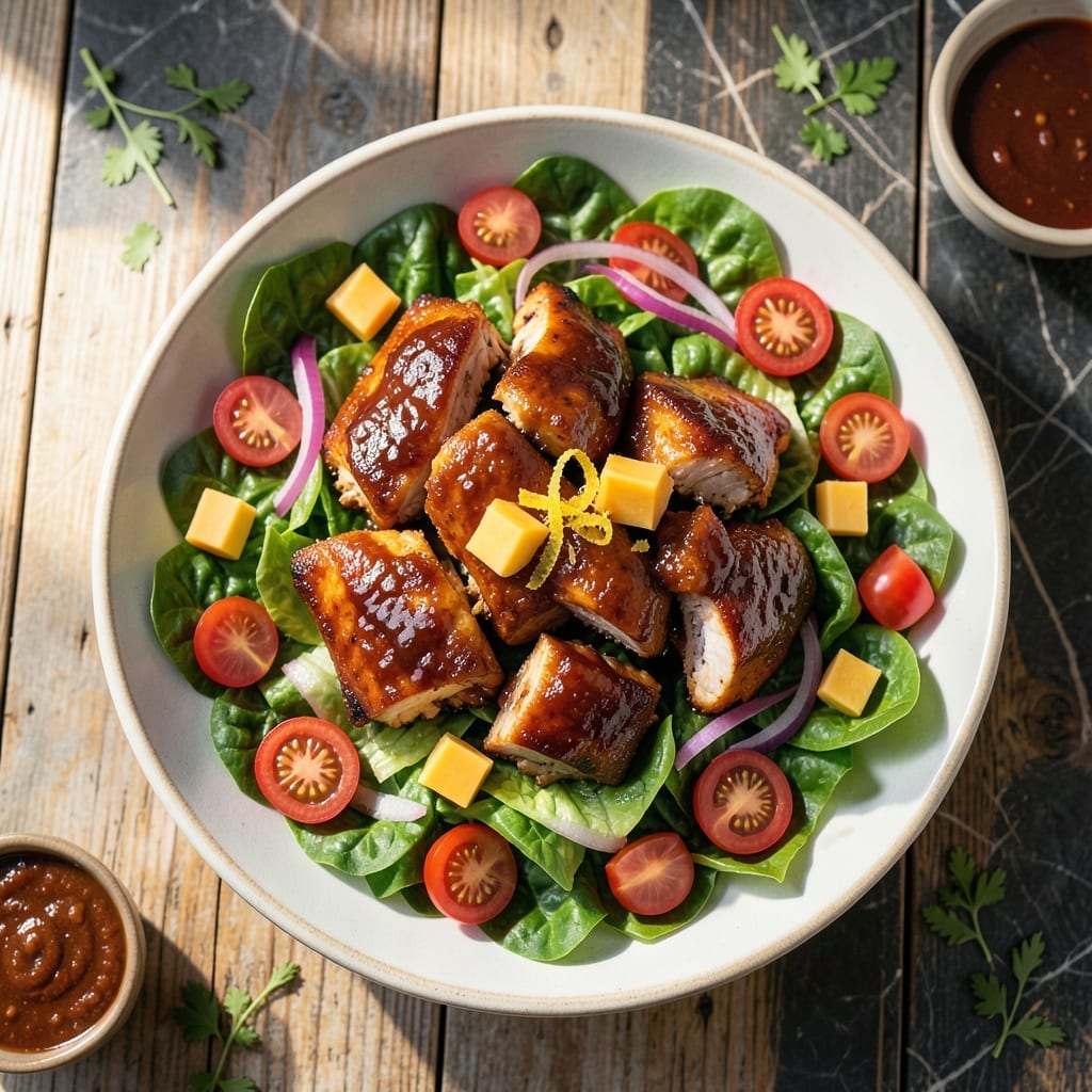Recipe for Barbecue Chicken Salad: Smoky Sweetness With Fresh Garden Crunch