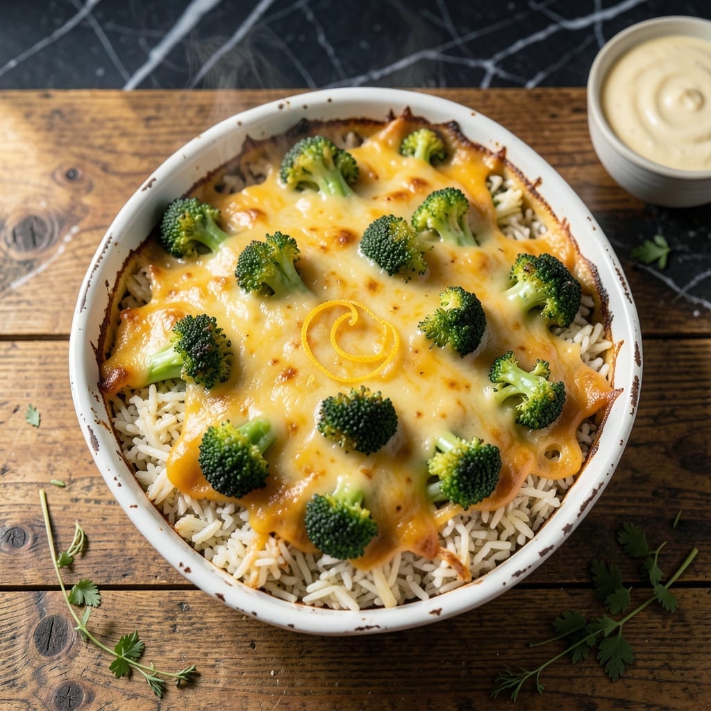 Recipe for Broccoli and Rice Casserole With Cheese: Baked Layers of Comfort
