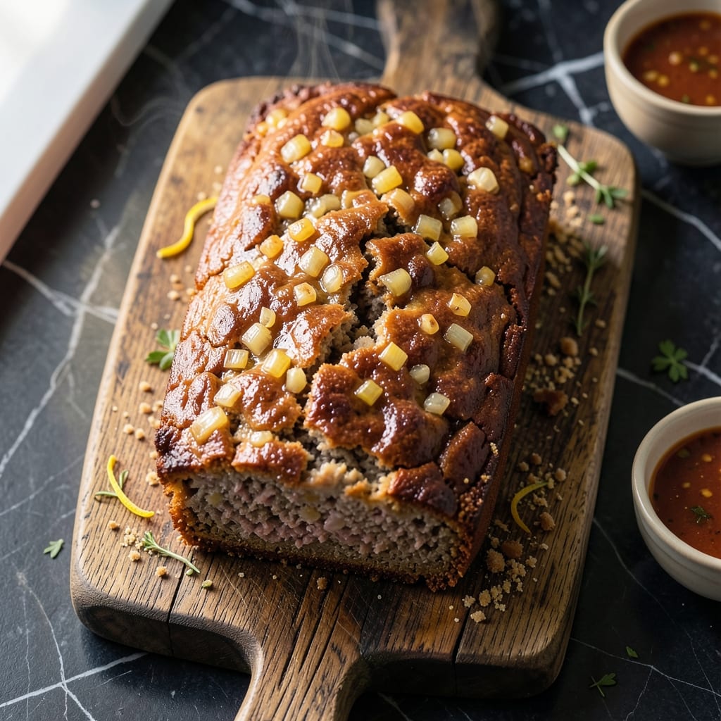 Meatloaf Recipe Beef and Pork: Savory Glaze With Herb-Infused Depth