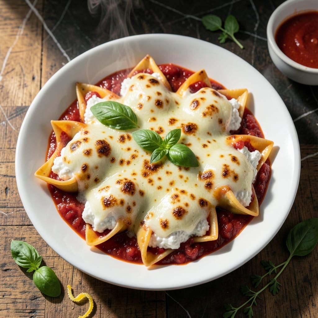 Stuffed Shells Recipe With Ricotta: Jumbo Pasta Pocketed With Herbed Cheese