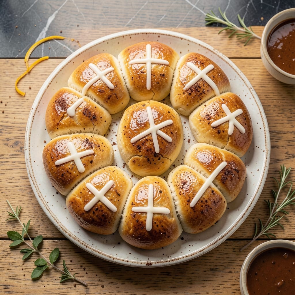 Easy Hot Cross Buns Recipe No Yeast: Soft and Spiced in 60 Minutes