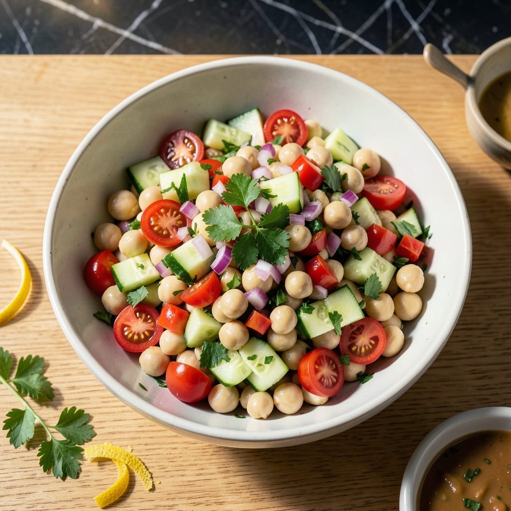 Cold Chickpea Salad Recipe: Protein-Packed Mediterranean Freshness