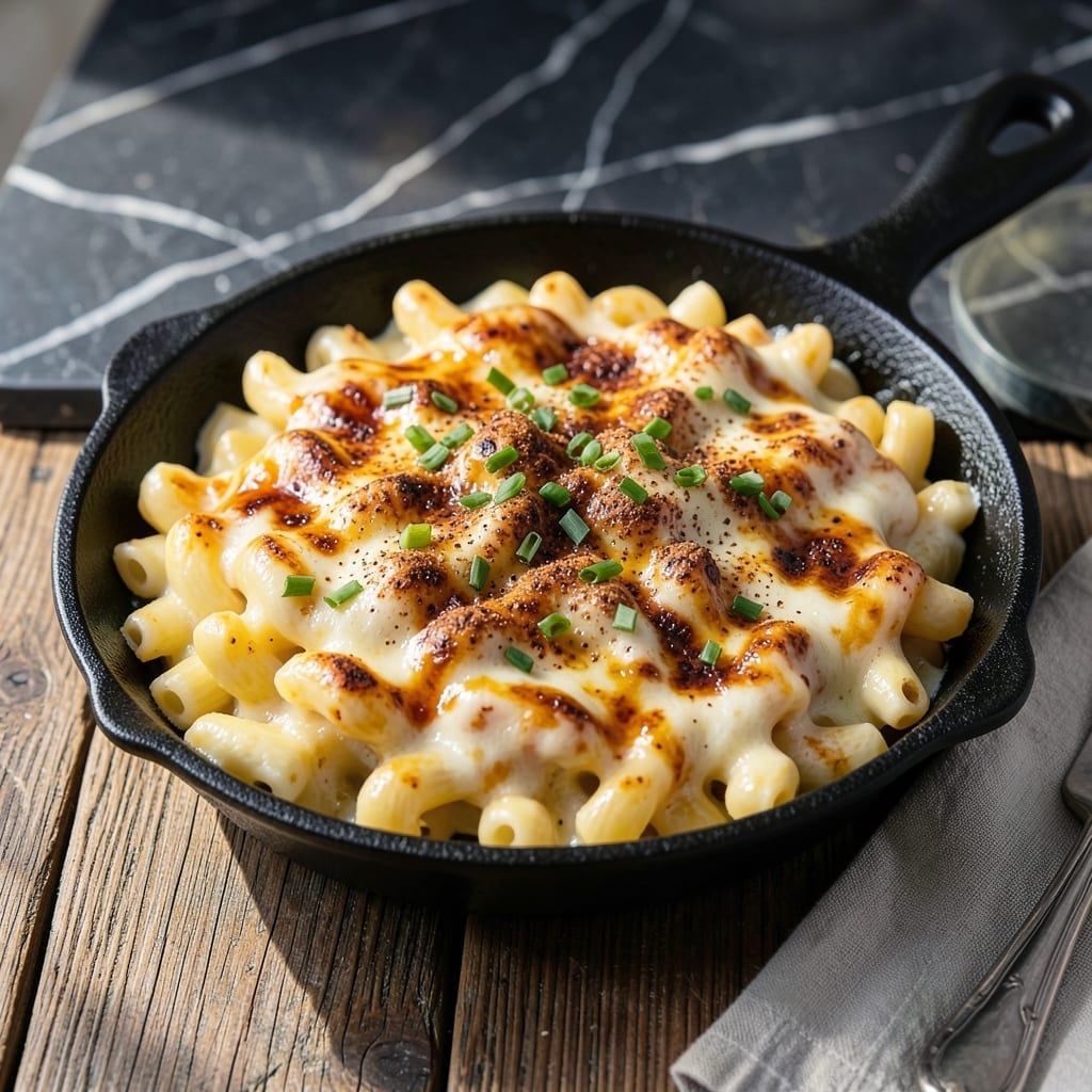 Dinosaur Barbecue Macaroni And Cheese Recipe: Smoky Cheese Sauce with Crispy Topping