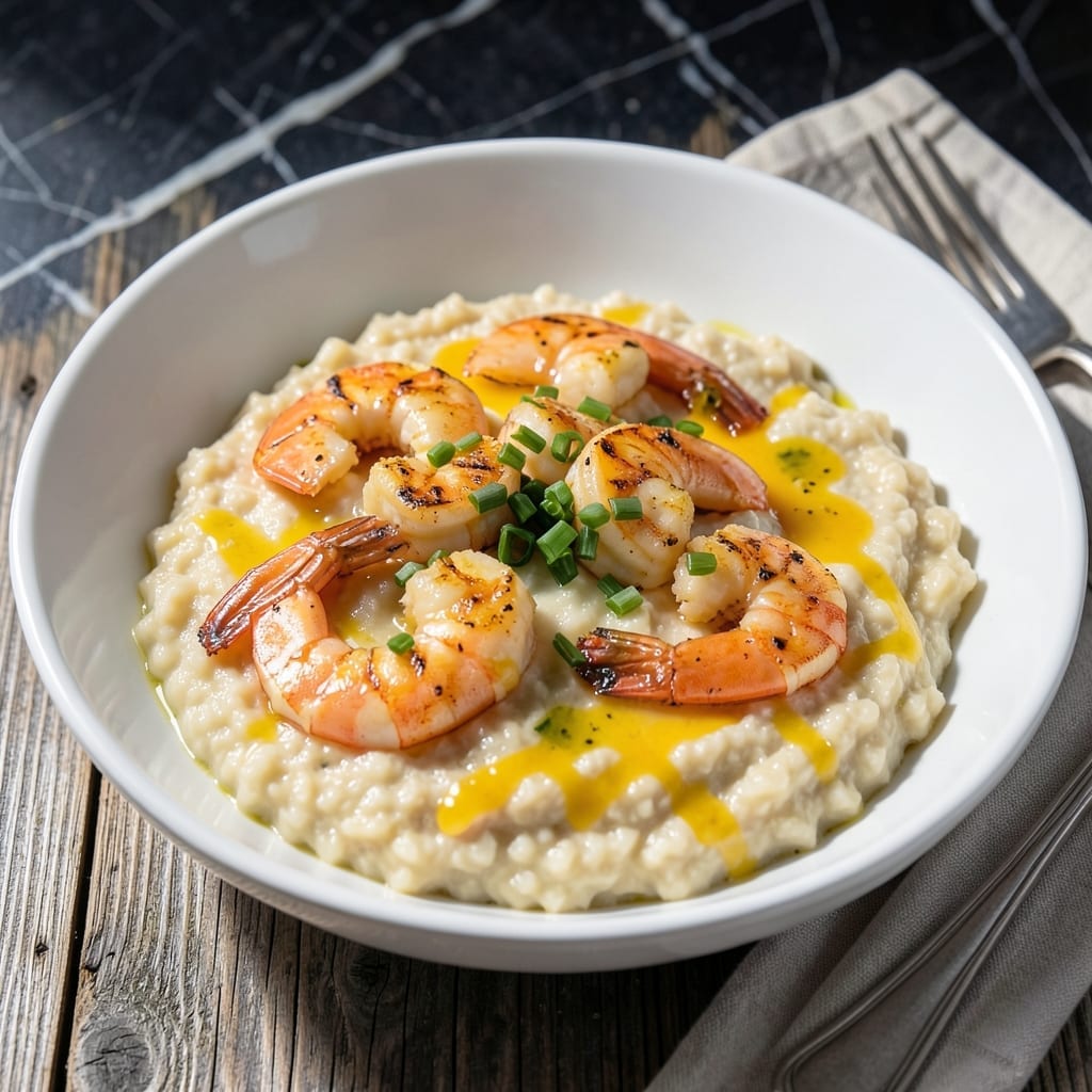Shrimp and Grits Recipe No Bacon: Creamy Stone-Ground Grits With Spiced Shrimp