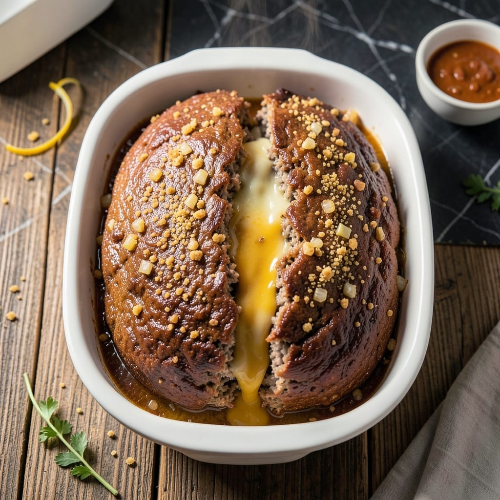 Meatloaf Recipe With Cheese in Middle: Gooey Surprise in Every Slice