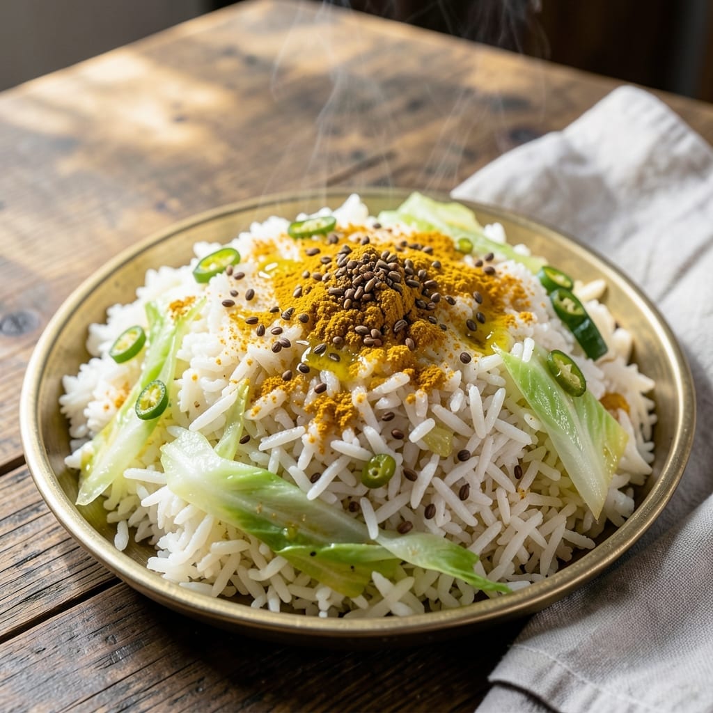 Kobi Rice Recipe in Marathi: Traditional Maharashtrian Comfort Bowl