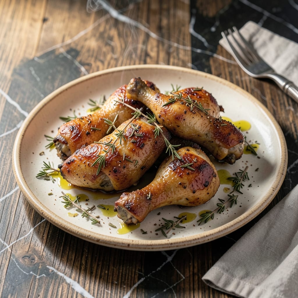 Recipe for Chicken Legs and Thighs Baked: Herb-Crusted Juiciness in One Pan