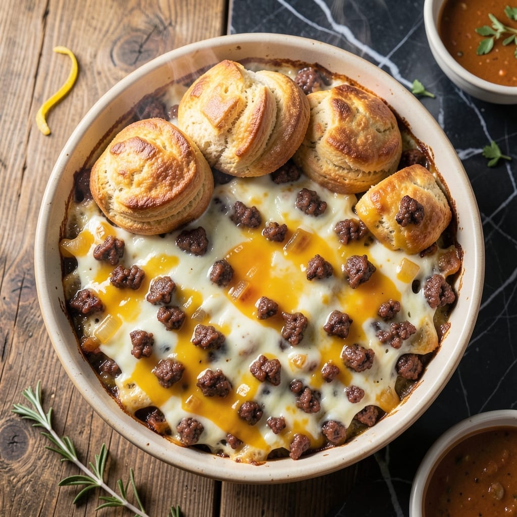 Breakfast Casserole Recipe With Biscuits: Fluffy Layers of Savory Morning Bliss