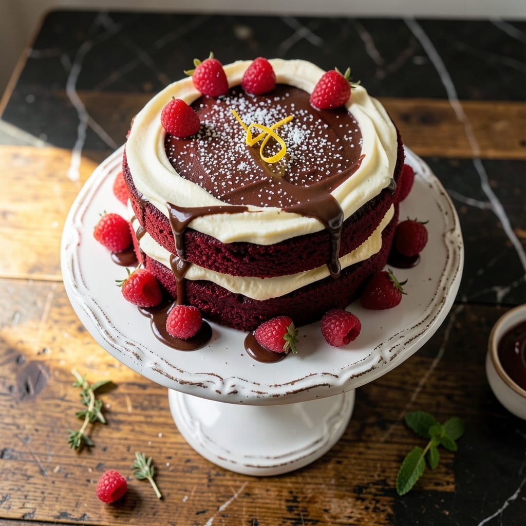 Red Velvet Cake Recipe: Velvety Layers With Cream Cheese Swirls