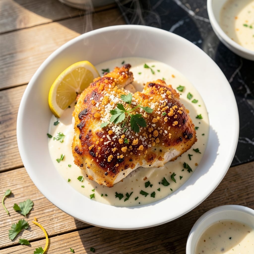 Recipe For Baked Chicken Breast With Mayonnaise And Parmesan: Crispy Parmesan Crust and Juicy Meat