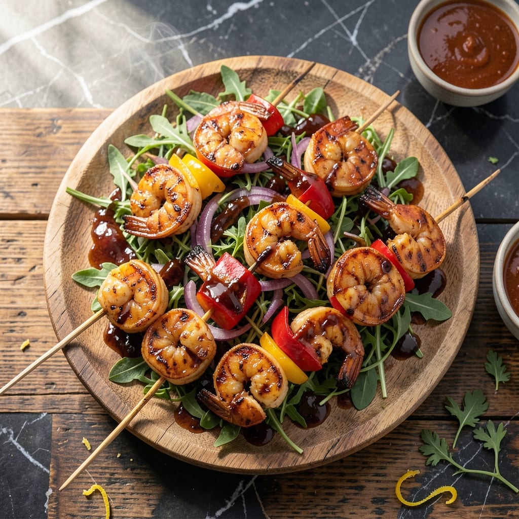 BBQ Shrimp Shish Kabob Recipe: Skewered Smoky-Sweet Perfection