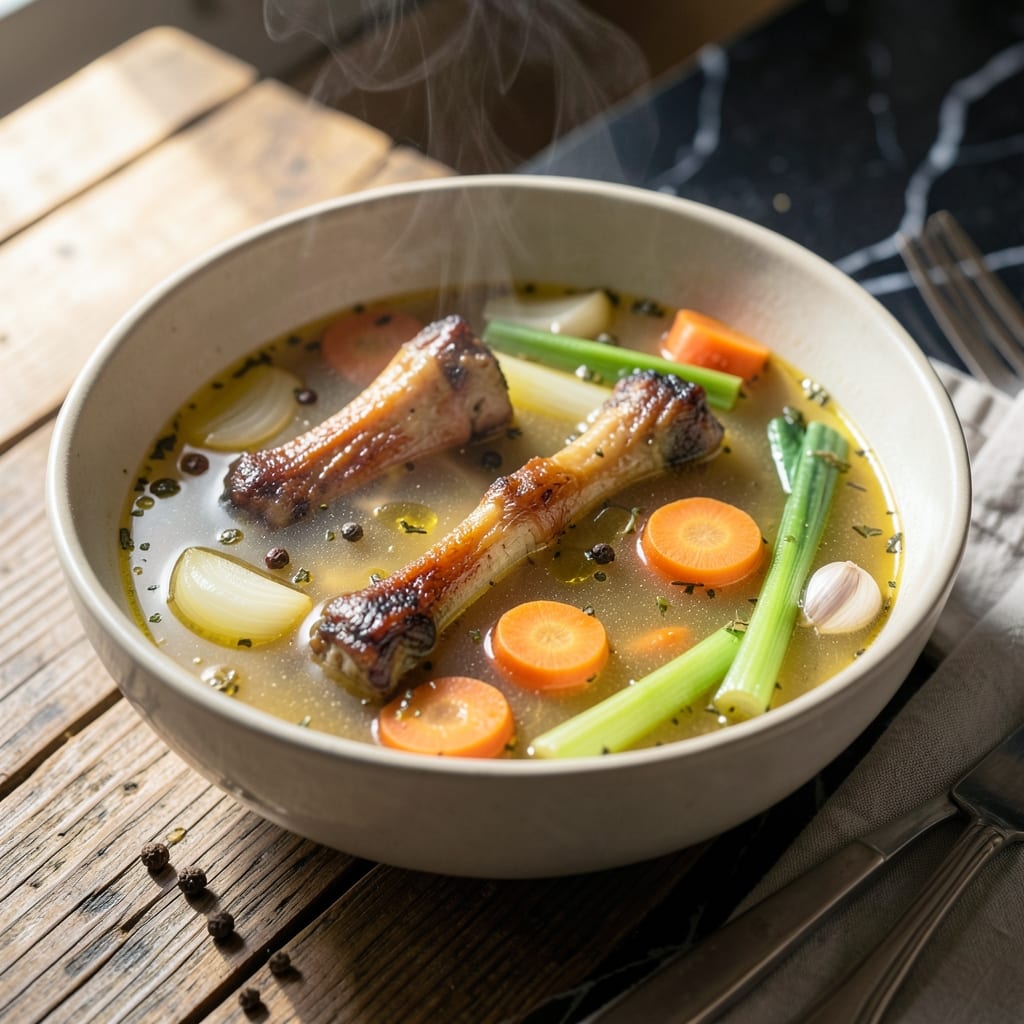 Chicken and Beef Broth Recipe: Rich Double-Stock Depth for Soups