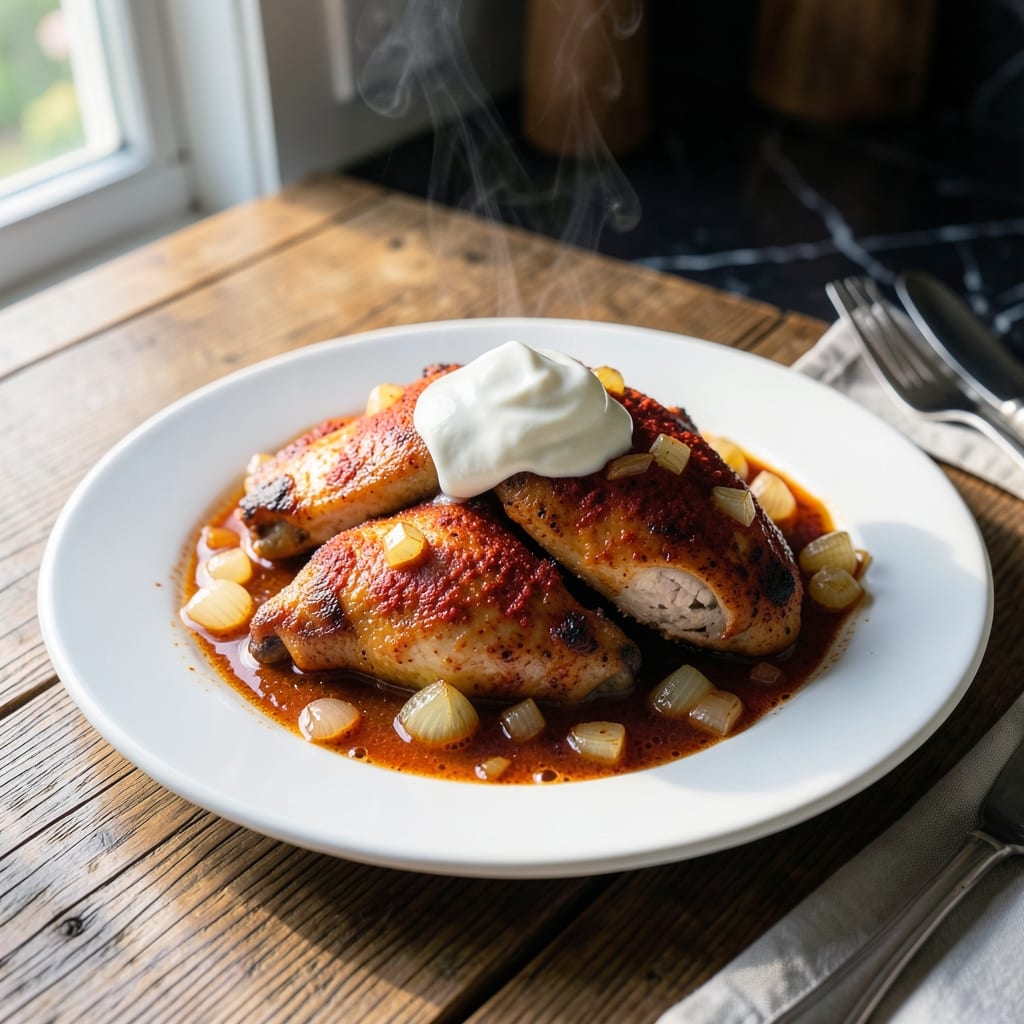 Russian Chicken Recipe Slow Cooker: Paprika and Sour Cream Richness