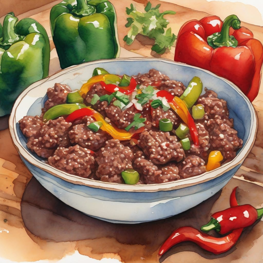 ground beef pepper recipe