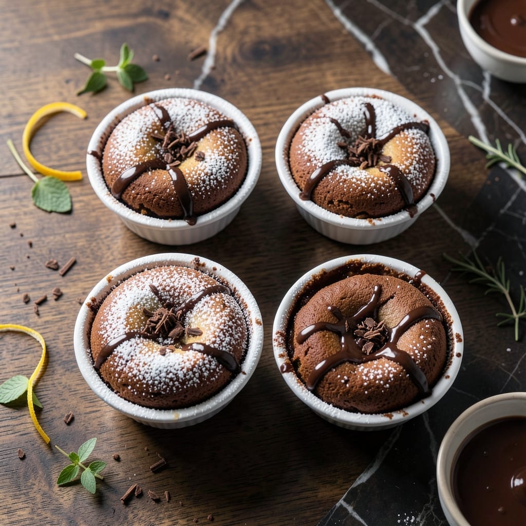 Molten Lava Cake Recipe With Cocoa Powder: Gooey Center in 15 Minutes
