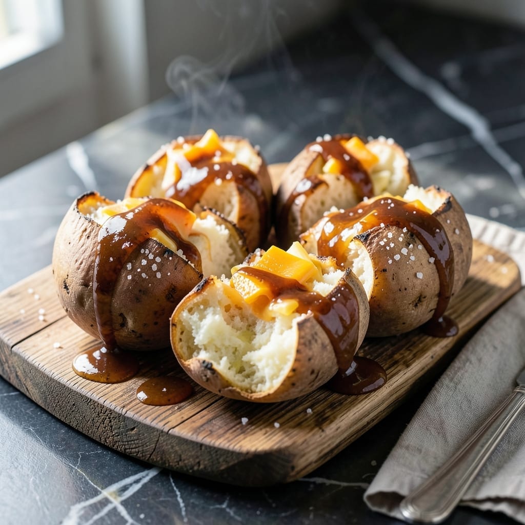 Barbecue Baked Potato Recipe: Smoky Cheese and Crispy Skin Harmony