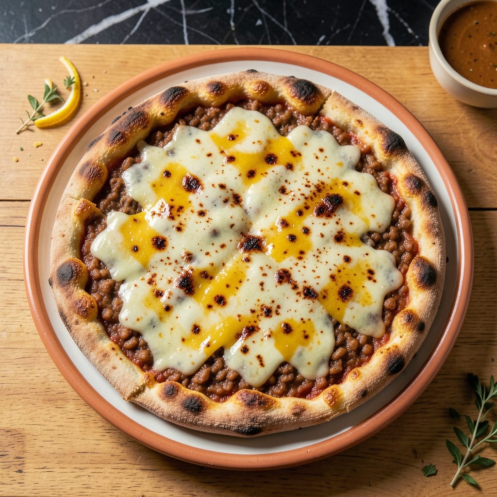 Mexican Pizza Recipe Vegetarian: Spiced Bean and Cheese Crunch
