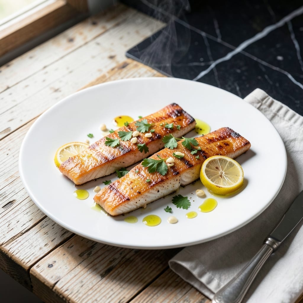 Rainbow Runner Recipe:Pan-Seared With Lemon-Garlic Butter