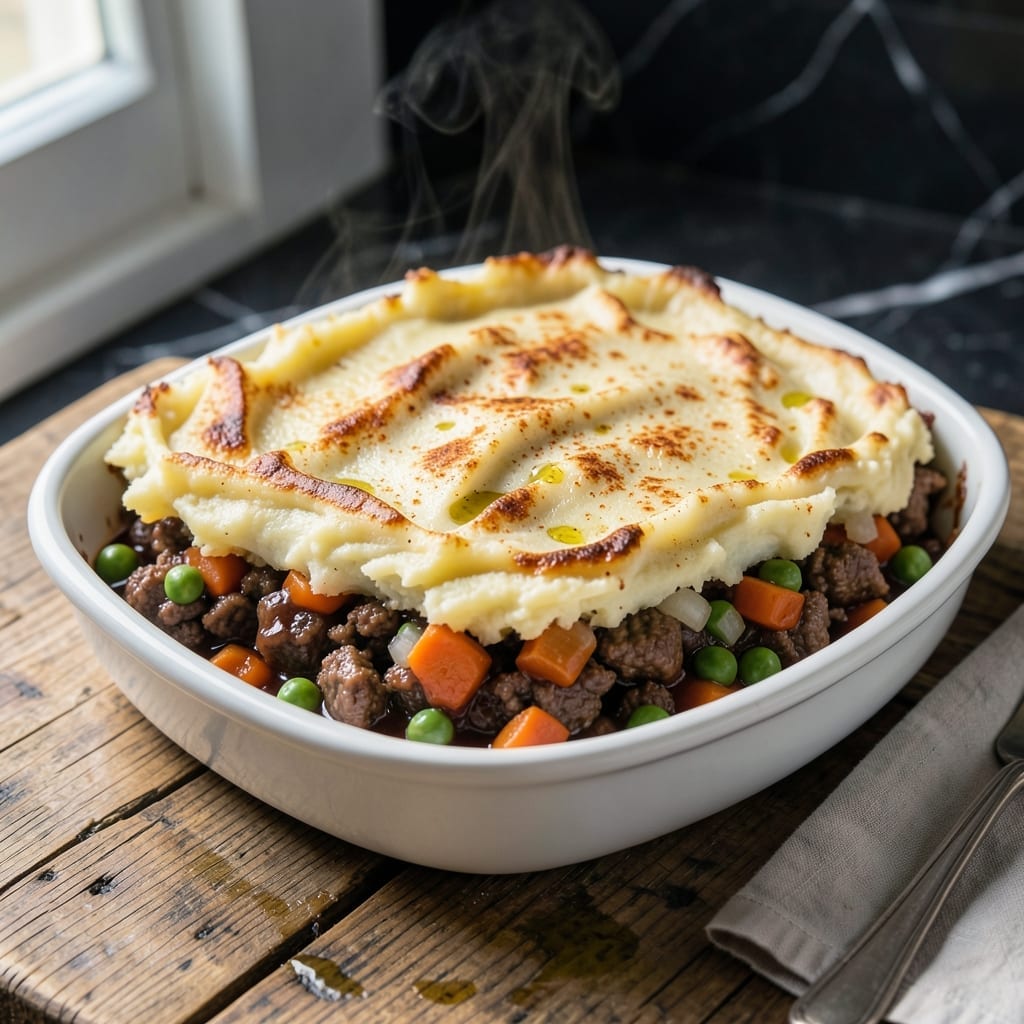 Lamb Shepherd's Pie Recipe UK: Traditional Comfort with Flaky Pastry Top