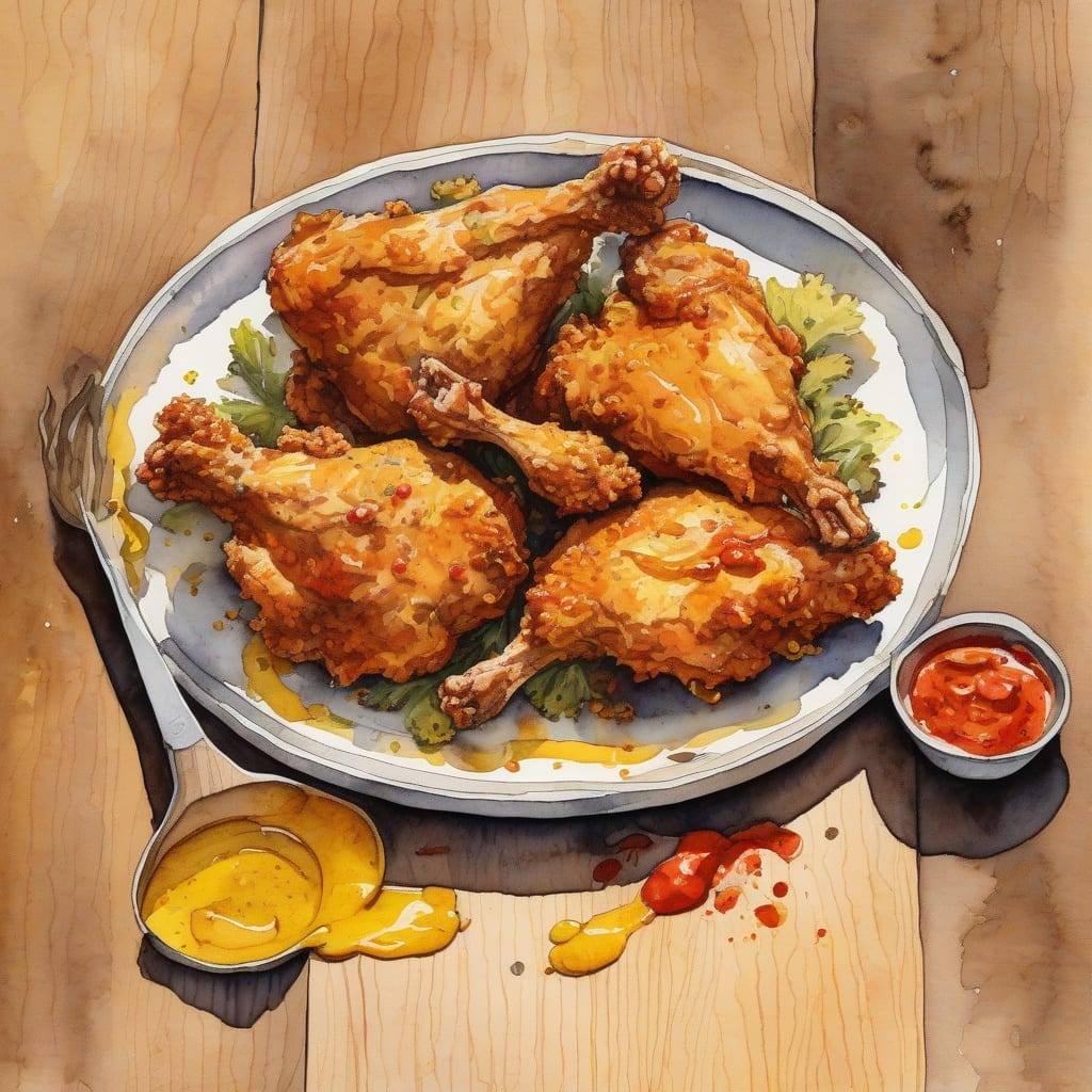 recipe for mustard fried chicken