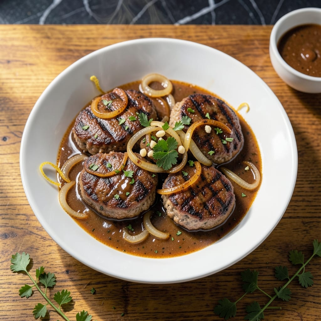 Easy Salisbury Steak Recipe With Brown Gravy: Homemade Comfort in a Skillet