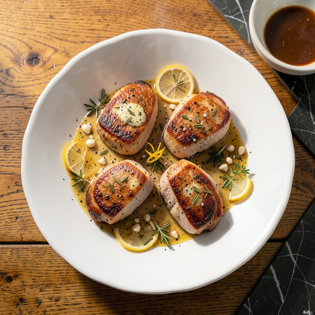 Recipe Baked Pork Chops Boneless: Oven-Crusted With Herb Butter