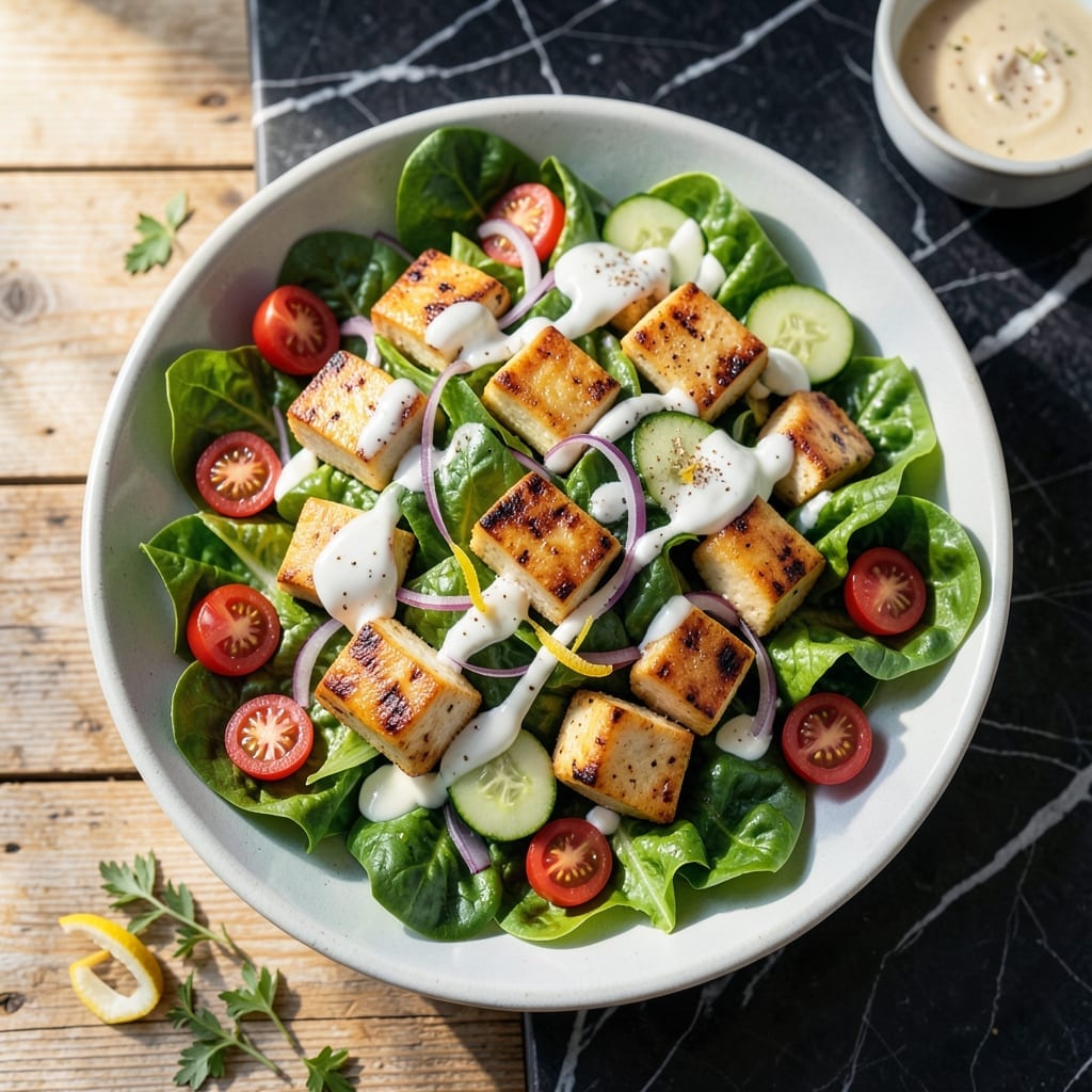 Grilled Paneer Salad Recipe: Charred Cubes and Fresh Garden Crunch Grilled Paneer Salad Recipe: Charred Cubes and Fresh Garden Crunch