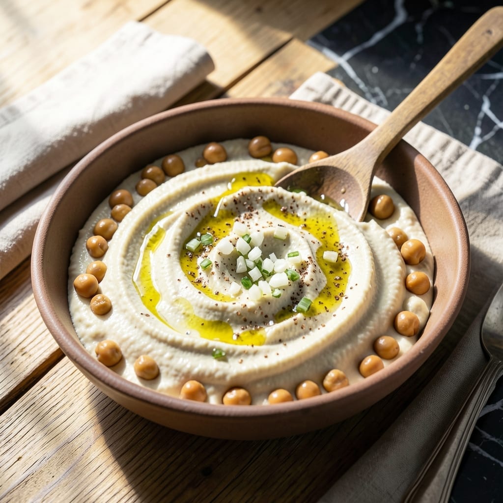 Fat Free Hummus Recipe Without Tahini: Silky Smooth Chickpea Dip