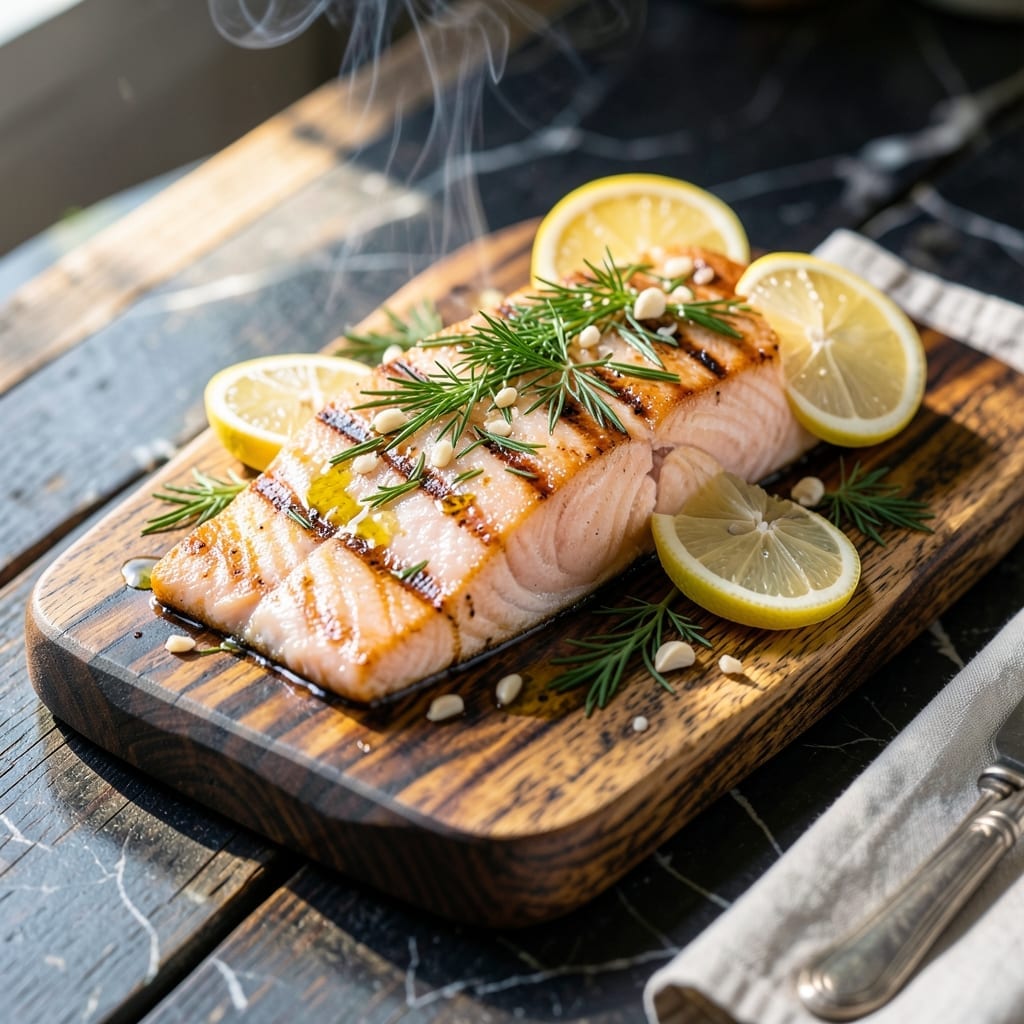 Big Green Egg Grilled Salmon Recipe: Cedar-Plank Infused with Lemon-Dill Big Green Egg Grilled Salmon Recipe: Cedar-Plank Infused with Lemon-Dill