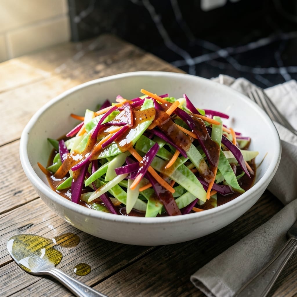 North Carolina Red BBQ Slaw Recipe: Vinegar-Based Tang With Crunch