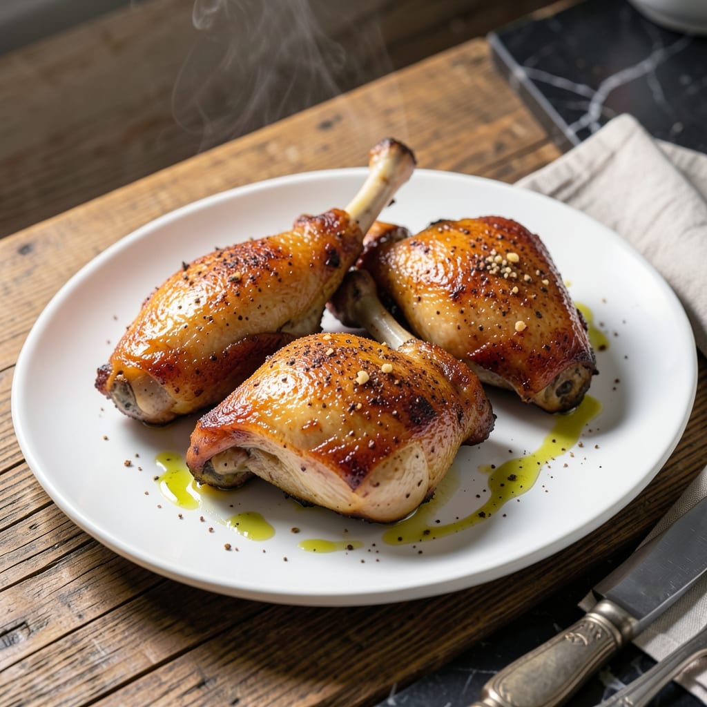 Recipe For Bone-In Chicken Thighs: Oven-Baked Crispy Skin and Moist Meat
