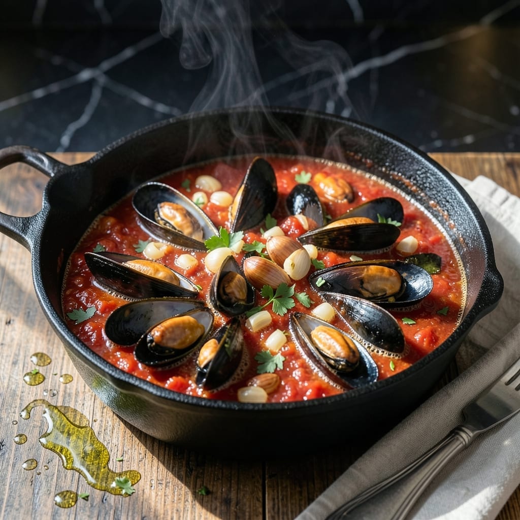 Mussels Marinara Recipe White Wine: Briny Seafood in Garlic-Infused Tomato Sauce