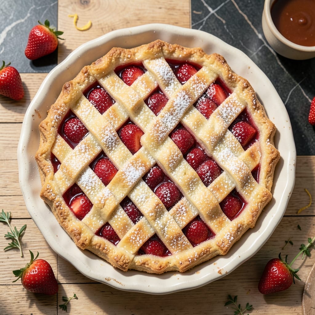 Fresh Strawberry Pie Recipe Without Jello: Naturally Thickened Berry Bliss