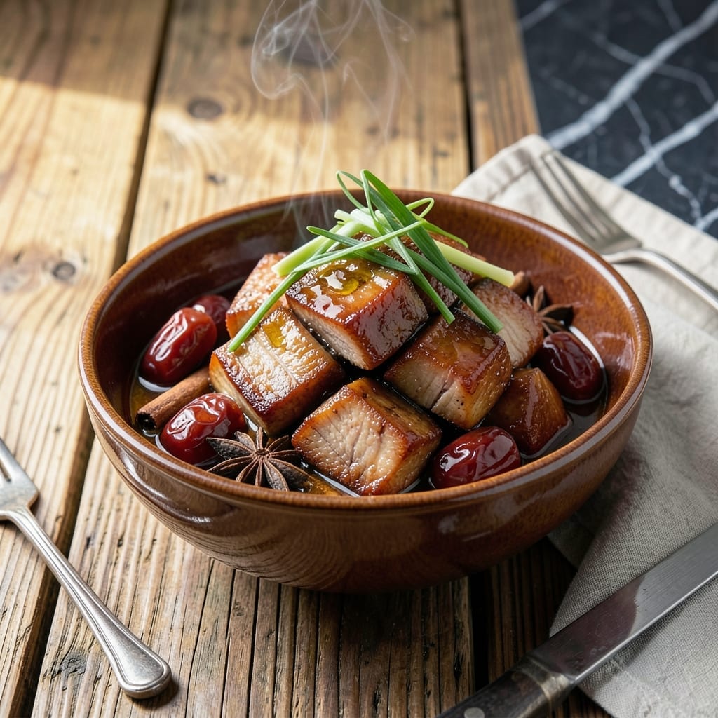Red-Braised Pork Belly Recipe: Meltingly Tender With Sticky Glaze