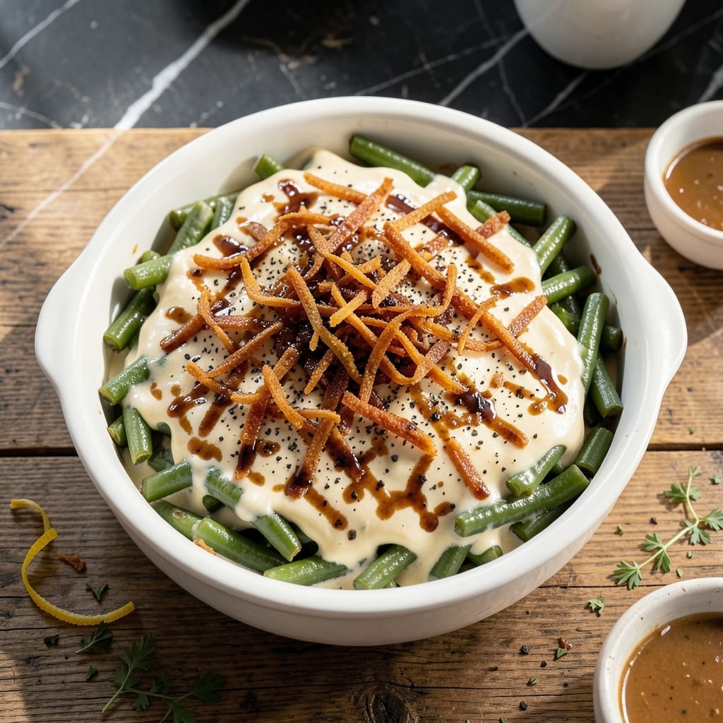 Green Bean Casserole Recipe on Back of French's Fried Onion: Classic Holiday Side Dish