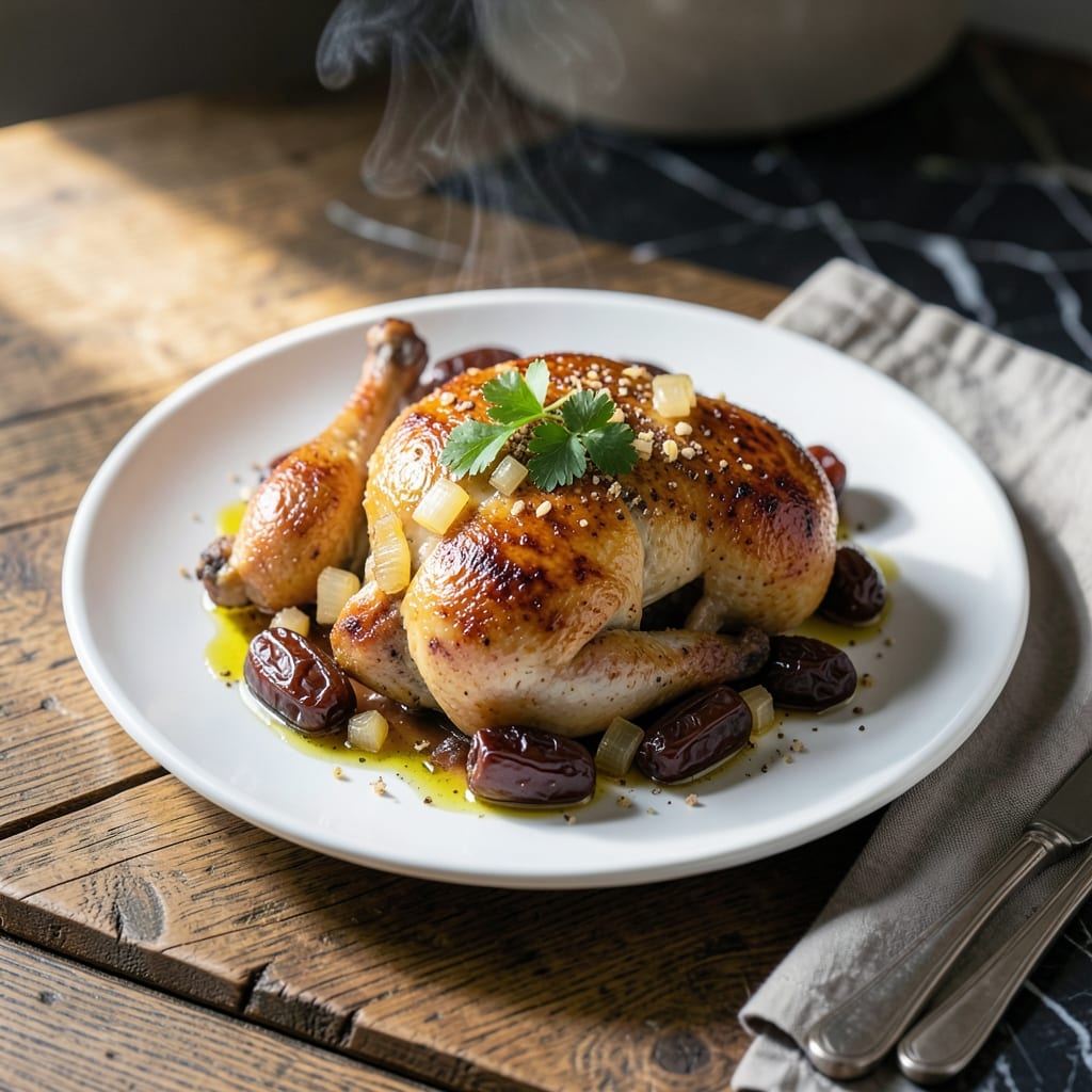 Chicken With Dates Recipe: Sweet-Savory Moroccan Fusion